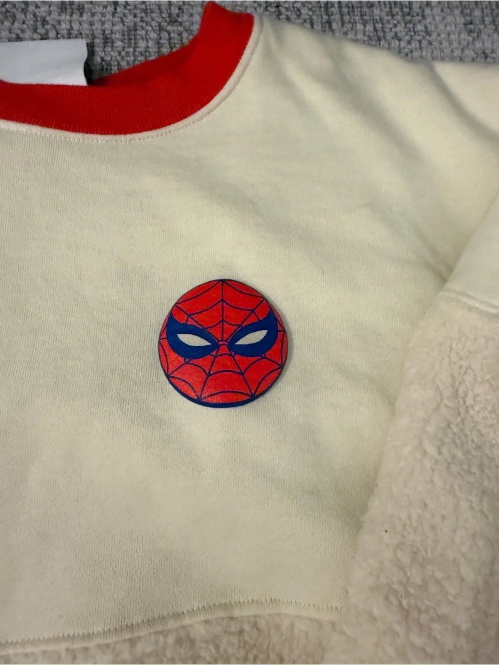 🕷️ Marvel Spider-Man Spirit Jersey Sherpa Pullover 🕷️